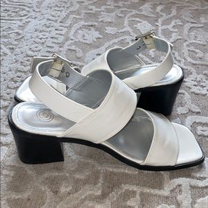 White Urban Outfitter sandals